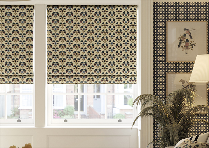 Talbot, Frosted Stone - Twist&Fit Roman Blind - Image 3